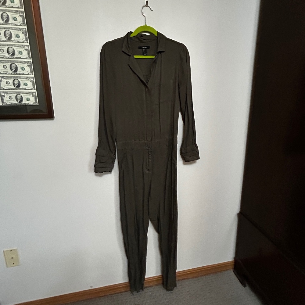 Army Green Forever 21 Jumpsuit